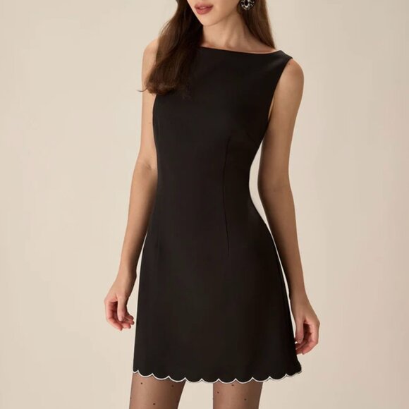 NWT Black Mini Dress - Picture 1 of 4